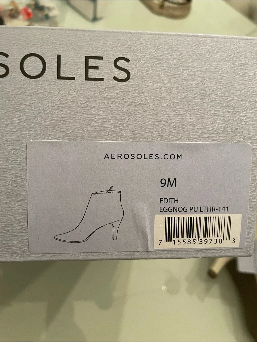 AEROSOLES Cream Side-Zip Kitten Heel Ankle Booties